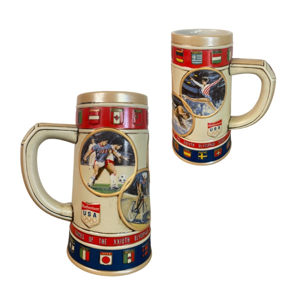 Budweiser VTG 1988 Seoul Olympic Summer Games Beer Stein